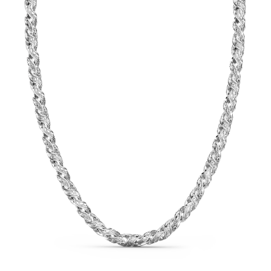 Collar Zancan de plata solo malla.