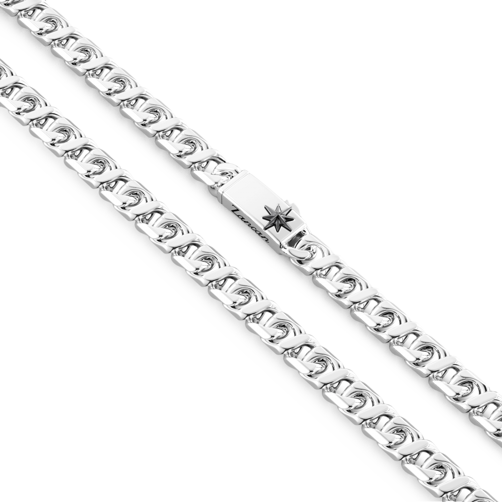 Zancan-Panzerkette aus Silber.