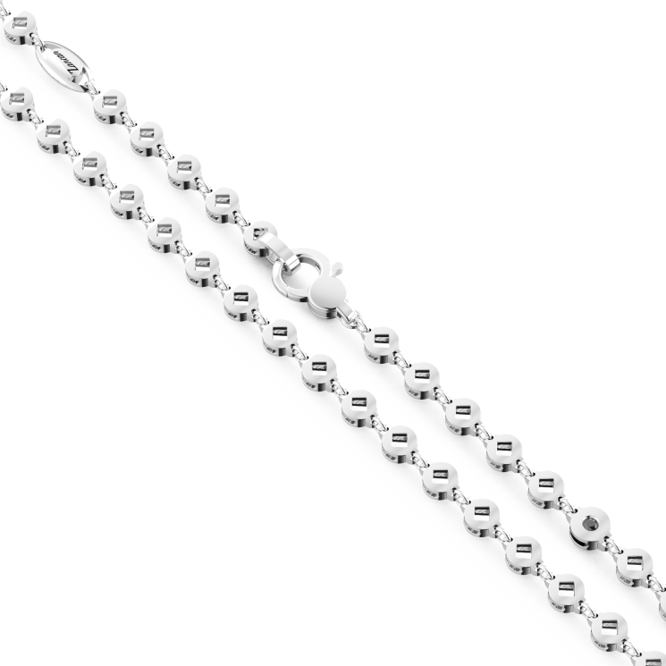 Zancan silver link-only necklace.