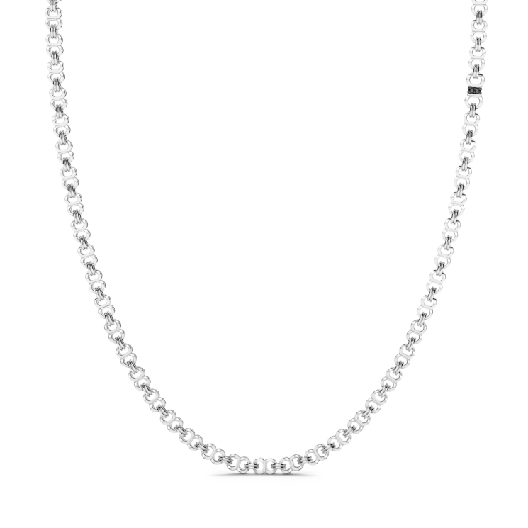 Zancan silver link-only necklace.