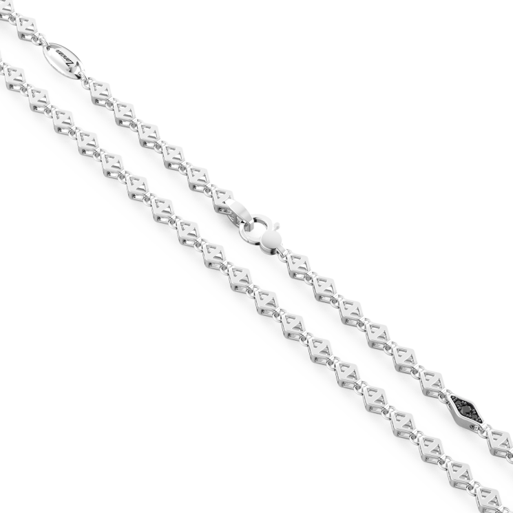 Zancan silver link-only necklace.