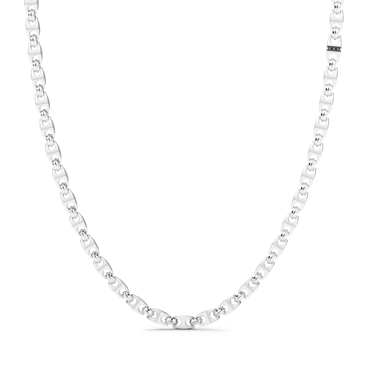 Collar Zancan solo malla de plata.