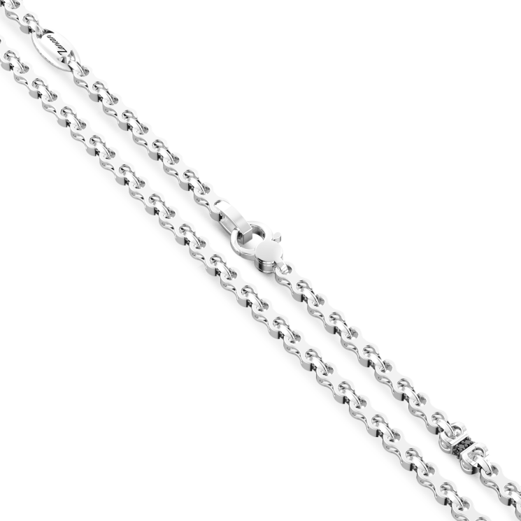 Zancan silver link-only necklace.
