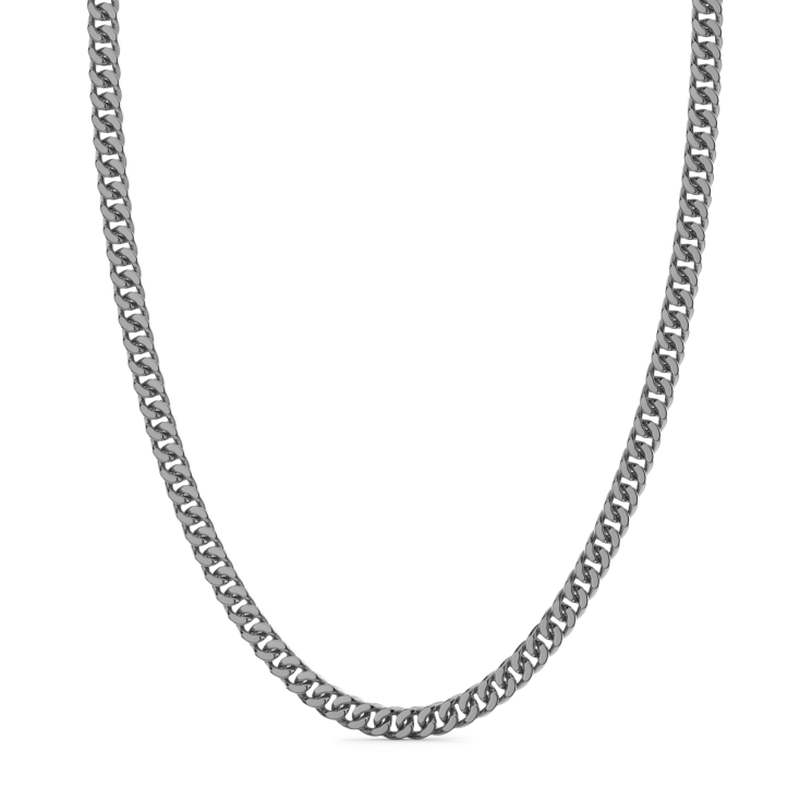Zancan silver curb chain necklace.