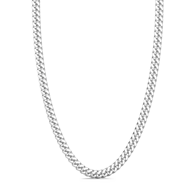 Zancan silver curb chain necklace.