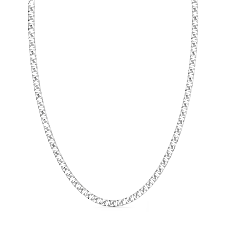 Zancan silver curb chain necklace