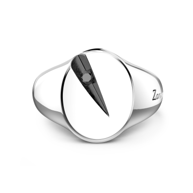 Chevalière Zancan en argent.