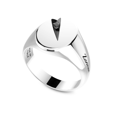 Chevalière Zancan en argent.