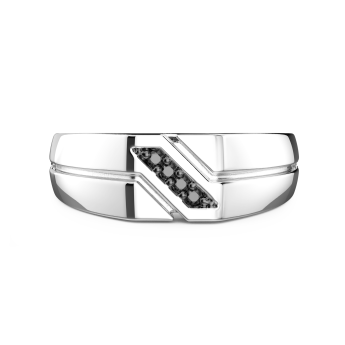 Chevalière Zancan en argent.