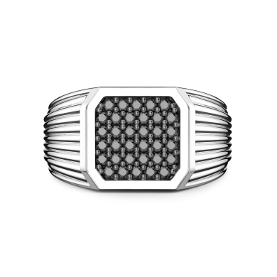 Anillo chevalier de plata Zancan.