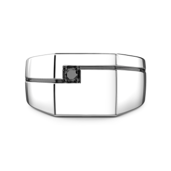 Chevalière Zancan en argent.