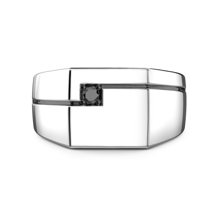 Chevalière Zancan en argent.