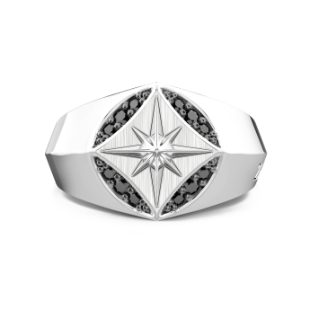 Chevalière Zancan en argent.