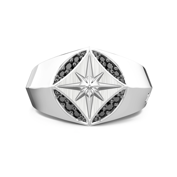 Chevalière Zancan en argent.