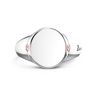 Zancan zilveren chevalier ring.