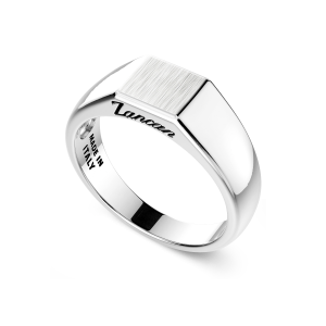 Zancan zilveren chevalier ring. 2