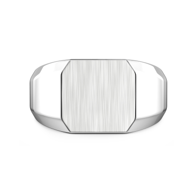 Zancan zilveren chevalier ring.