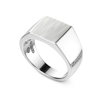 Zancan zilveren chevalier ring. 2