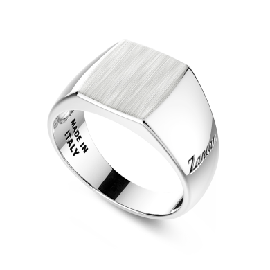 Anillo chevalier de plata Zancan.