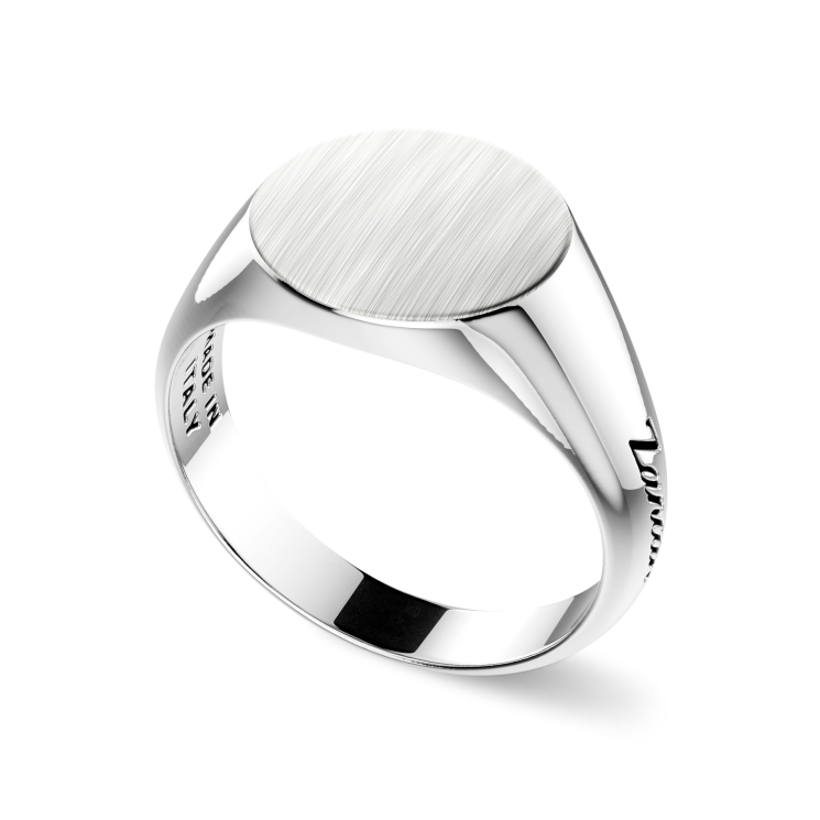 Zancan zilveren chevalier ring.