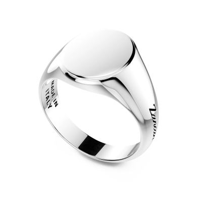 Anillo chevalier de plata Zancan.