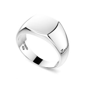 Anillo chevalier de plata Zancan. 2