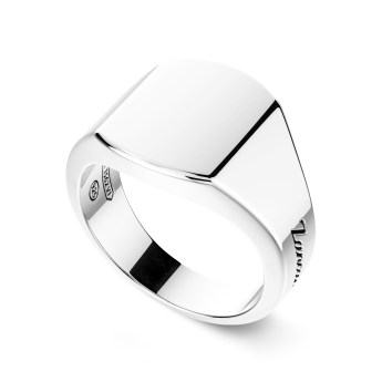 Anillo chevalier de plata Zancan. 2