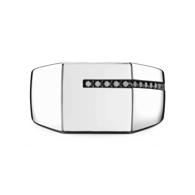 Anillo chevalier de plata Zancan.