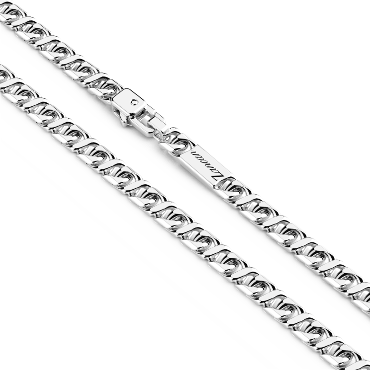 Zancan silver curb chain necklace