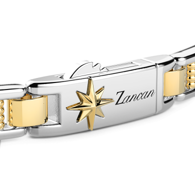 Zancan silver and rose gold men’s bracelet.