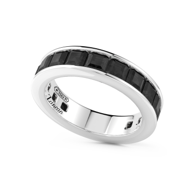 Anello a fede in argento Zancan con pietre naturali.