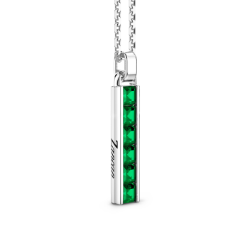 Collana Zancan in argento con pendente a stick. 2