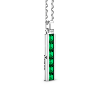 Collana Zancan in argento con pendente a stick.