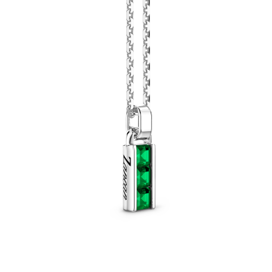 Collana Zancan in argento con pendente a stick.