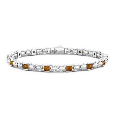 Bracelet Zancan en argent 925 avec pierres naturelles.
