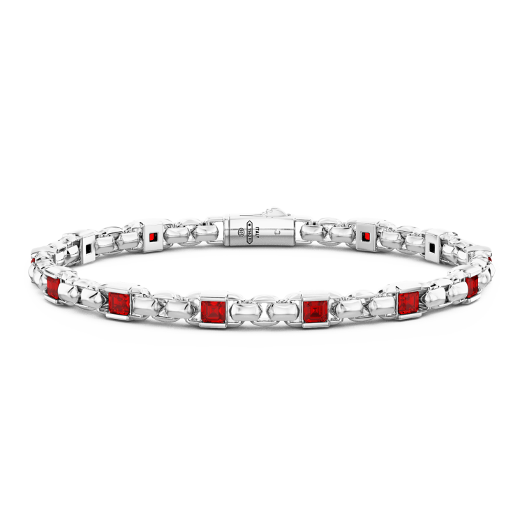 Bracelet Zancan en argent 925 avec pierres naturelles.