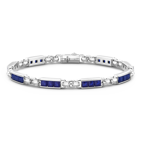 Bracciale Zancan in argento 925 con pietre naturali.