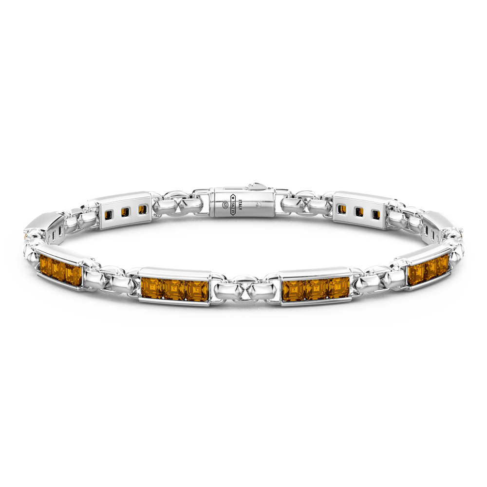 Bracelet Zancan en argent 925 avec pierres naturelles.