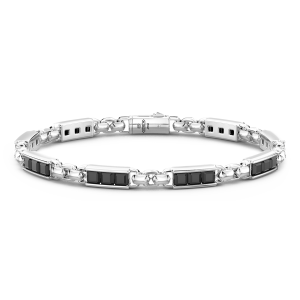 Bracciale Zancan in argento 925 con pietre naturali.