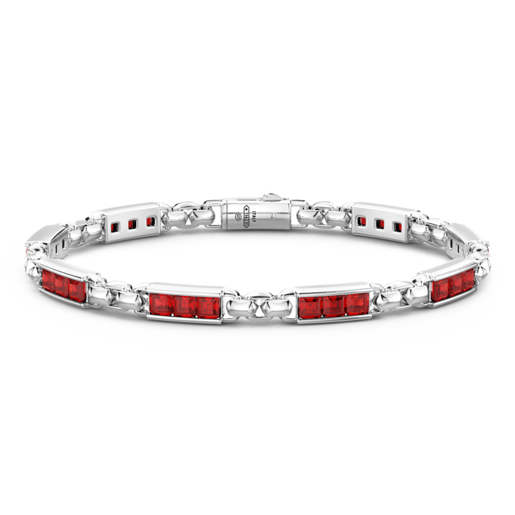 Bracciale Zancan in argento 925 con pietre naturali.