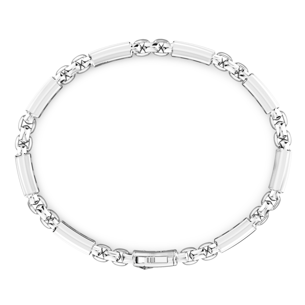 Bracciale Zancan in argento 925 con pietre naturali.