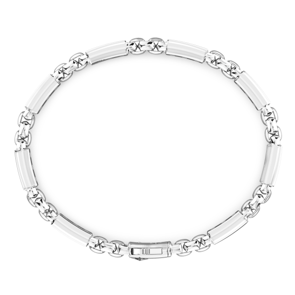 Bracciale Zancan in argento 925 con pietre naturali.
