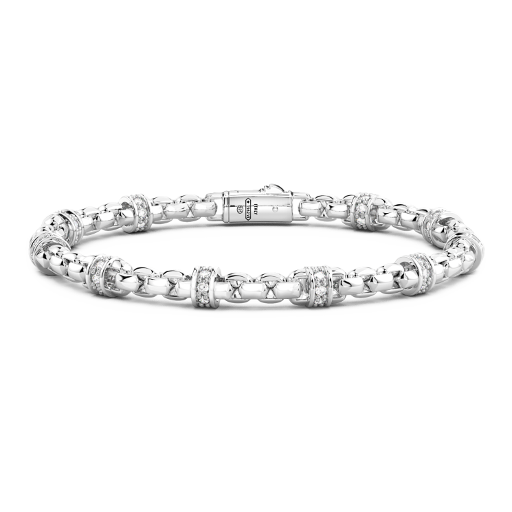 Zancan link-only bracelet with natural stones.