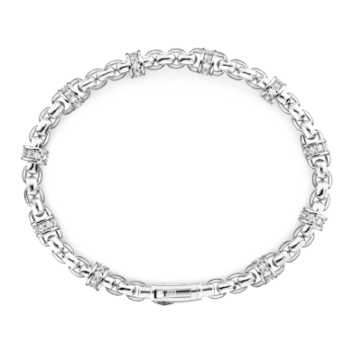 Zancan link-only bracelet with natural stones.