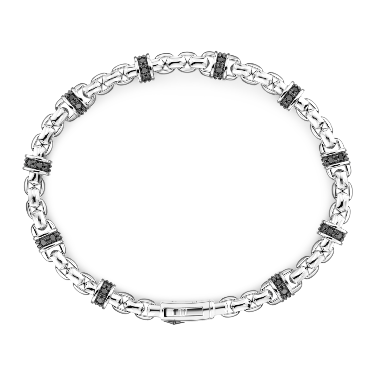 Zancan link-only bracelet with natural stones.