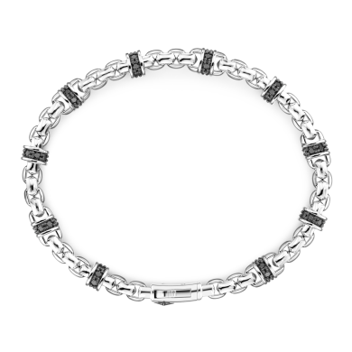 Zancan link-only bracelet with natural stones.