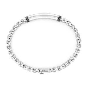 Bracciale Zancan in argento con targa centrale. 2