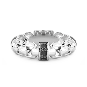 Anello Zancan in argento con pietre naturali.