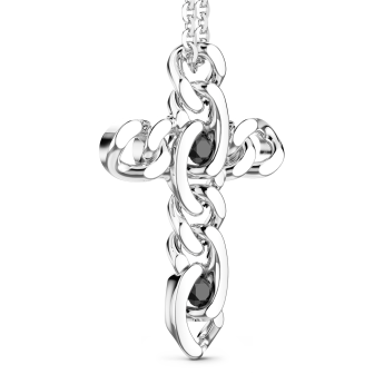 Collana Zancan in argento con pendente a croce. 2