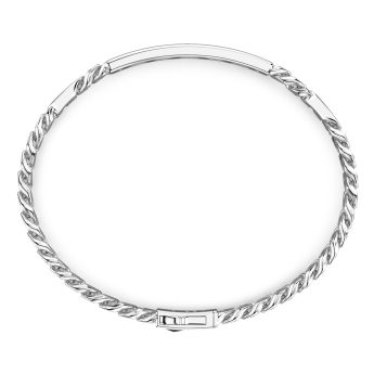 Bracciale Zancan in argento con targa centrale. 2